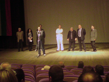 Варна, 4 април 2012 г. Момент от премиерата на филма "Спасеният град".