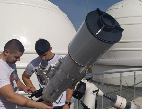 Екип на Морско училище наблюдава частичното слънчево затъмнение