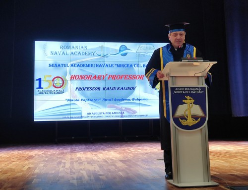Зам.-началник на Морско училище стана „Почетен професор“ на Военноморската академия на Румъния